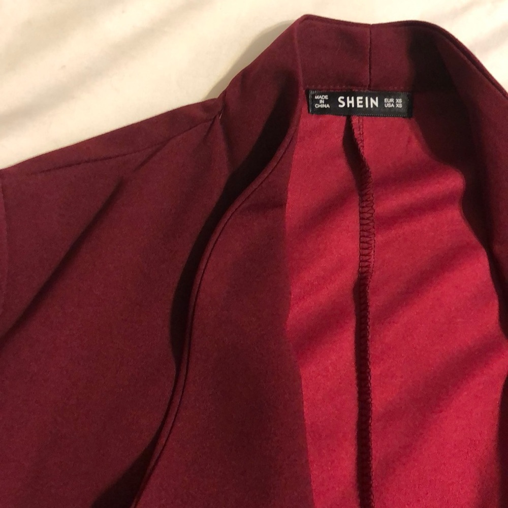 Shein Burgundy Jacket